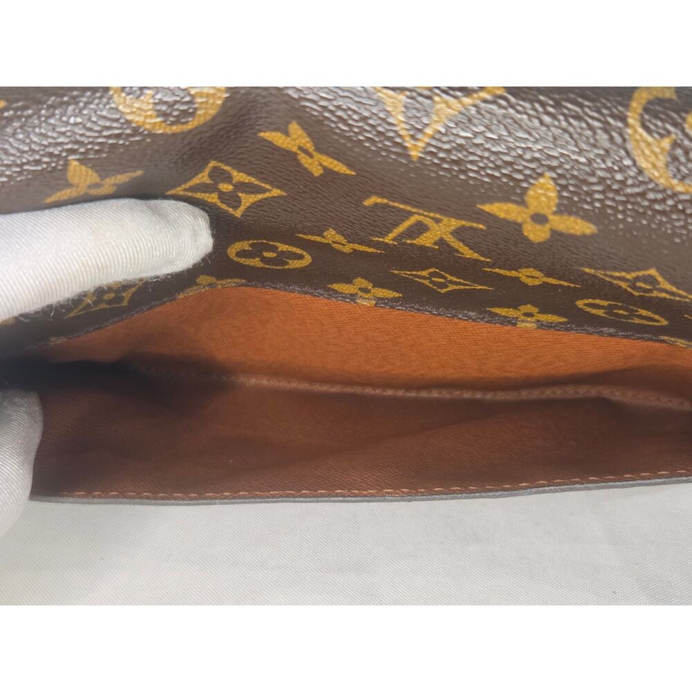 Louis Vuitton Monogram Bordeaux Bag Clutch Crossbody Vintage LV Removable Strap - Picture 7 of 16